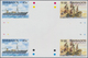 Thematik: Schiffe / Ships: 1996, Barbados. IMPERFORATE Cross Gutter Pair For The 45c And $1.10 Value - Barcos