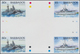 Thematik: Schiffe / Ships: 1996, Barbados. IMPERFORATE Cross Gutter Pair For The 80c And $5 Values O - Barcos