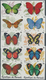 Thematik: Tiere-Schmetterlinge / Animals-butterflies: 1984, BURUNDI: Butterflies Complete Perforate - Vlinders