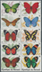 Thematik: Tiere-Schmetterlinge / Animals-butterflies: 1984, BURUNDI: Butterflies Complete Perforate - Vlinders