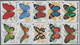 Thematik: Tiere-Schmetterlinge / Animals-butterflies: 1984, BURUNDI: Butterflies Complete Perforate - Vlinders