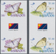 Thematik: Tiere-Schmetterlinge / Animals-butterflies: 2005, Barbados. Complete Set BUTTERFLIES (4 Va - Vlinders