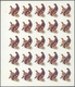 Thematik: Tiere-Vögel / Animals-birds: 1972. Sharjah. Progressive Proof (6 Phases) In Complete Sheet - Sonstige & Ohne Zuordnung