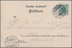 Thematik: Tiere-Zootiere / Animals-zoo Animals: 1899, Dt. Reich. Privat-Postkarte 5 Pf Ziffer "Gruss - Other & Unclassified