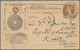 Thematik: Uhren / Clocks: 1900, Stationery Card India "BAGH-BAZAAR CALCUTTA NO 2 00" To Ceylon,with - Horlogerie