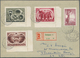 Thematik: UPU / United Postal Union: UNGARN 1950, 2. Juli. Blockpaar: 75 Jahre Weltpostverein (UPU) - U.P.U.