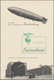 Thematik: Zeppelin / Zeppelin: 1937. Original Menu From On Board The Hindenburg Zeppelin During Its - Zeppelins