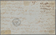 Ägypten: 1861 Folded Letter From Alexandria Via Livorno To Beyrouth, Handwritten "Per Vapor Et Posta - 1866-1914 Khedivaat Egypte