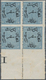 Ägypten: 1866, First Issue 10pia. Slate Blue Horizontal Imperf, Mint Bottom Margin Block Of Four Wit - 1866-1914 Ägypten Khediva
