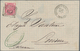 Ägypten: 1874, Italian P.O., 40c. Rose (corner Fault At Lower Right), Single Franking On Large Fragm - 1866-1914 Khedivate Of Egypt