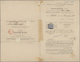 Ägypten: 1886, "AVIS DE RECEPTION" Notice Of Receipt For Registered Letter Bearing 1 Pia. Blue Tied - 1866-1914 Khedivate Of Egypt