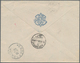 Ägypten: 1897/1909 Registered Mail To Germany: Postal Stationery Card 5m. Uprated 1pi. Ultramarine A - 1866-1914 Khedivate Of Egypt