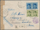 Ägypten: 1941-1946 WWII Caught Mail: Registered Cover Sent From Cairo To Zurich, Switzerland In 1941 - 1866-1914 Khedivato De Egipto