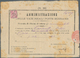 Ägypten - Dienstmarken: 1880, Letter Return Receipt ("Ricevuta Di Ritorno Di Lettera") Bearing 1 Pia - Officials