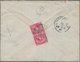 Ägypten - Ganzsachen: 1897, 5 M On 2 Pia Orange Postal Stationery Envelope, Uprated With 10 Stamps ( - Andere & Zonder Classificatie