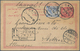 Ägypten - Ganzsachen: 1899 Postal Stationery Card 5m. Used REGISTERED From Cairo To Stettin, Germany - Andere & Zonder Classificatie