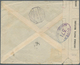 Ägypten - Stempel: 1915/16, Lot Of 7 Comercially Used R-Letters To Spain With Censor-stripes And Cen - Other & Unclassified