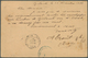 Äthiopien: 1899: Ethiopian Postal Stationery Card ½g. (cancelled 28.7.98) Used As Registered Postcar - Äthiopien