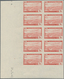 Algerien: 1946, Airmails, 5fr.-40fr., Complete Set In Imperforate Marginal Blocks Of Ten From The Co - Covers & Documents