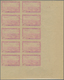 Delcampe - Algerien: 1946, Airmails, 5fr.-40fr., Complete Set In Imperforate Marginal Blocks Of Ten From The Co - Brieven En Documenten