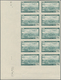 Delcampe - Algerien: 1946, Airmails, 5fr.-40fr., Complete Set In Imperforate Marginal Blocks Of Ten From The Co - Brieven En Documenten