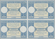 Algerien: 1950s (approx). International Reply Coupon 45 Francs (London Type) In An Unused Block Of 4 - Covers & Documents