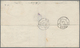 Argentinien: 1875, 5 C. Vermillion Horizontal Pair Tied By Double Circle Cancel Of Buenos Aires To B - Other & Unclassified