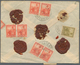 Argentinien - Ganzsachen: 1907, Envelope 5 Cts. Scarlet As Insured (V-mail) Cover: Uprated On Both S - Postal Stationery