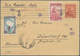 Argentinien - Ganzsachen: 1940, 12 C Red "Mitre" Postal Stationery Card, Uprated With 25 C Carmine A - Postal Stationery