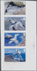 Ascension: 2009, White-tailed Tropicbird, IMPERFORATE Proof Se-tenant Strip Of Four, Mint Never Hing - Ascensión