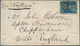 Victoria: 1859, Small Envelope Franked With Rouletted 6 D Victoria Blue Sent From MELBOURNE 16 JY Pe - Covers & Documents