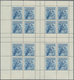 Australien: 1928, Kookaburra Miniature Sheet In A Block Of Four From Lower Left Corner, Mint Never H - Other & Unclassified