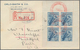 Australien: 1928 (1.11.), Kookaburra Miniature Sheet From Upper Margin Used On Registered Cover With - Andere & Zonder Classificatie
