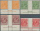 Australien: 1931/1936, KGV Heads With CofA Wmk. Complete Set Of Eight In Horizontal Gutter Pairs Wit - Andere & Zonder Classificatie