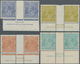 Australien: 1931/1936, KGV Heads With CofA Wmk. Complete Set Of Eight In Horizontal Gutter Pairs Wit - Other & Unclassified
