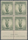 Australien: 1932, Lyrbird 1s. Green Block Of Four From Lower Margin With 'JOHN ASH' Imprint, Upper S - Andere & Zonder Classificatie