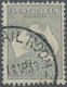 Australien: 1935, Kangaroo £1 Grey CofA Wmk. Fine Used With '(Ship M(AIL ROOM, 14AP38' Cds. But Ligh - Other & Unclassified