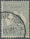 Australien: 1935, Kangaroo £1 Grey CofA Wmk. Fine Used With '(Ship M(AIL ROOM, 14AP38' Cds. But Ligh - Andere & Zonder Classificatie