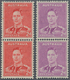 Australien: 1941/1942, KGVI Definitives 2d. Scarlet And 2d. Bright Purple In Vertical COIL PAIRS Wit - Andere & Zonder Classificatie