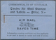 Australien - Markenheftchen: 1930, Airmail BOOKLET 3s. With Blue Cover Containing 12 X Airmail Stamp - Booklets