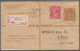 Australien - Ganzsachen: 1921 (16.6.), Registered Letter KGV 5d. Brown (squared Flap On Front) Uprat - Postwaardestukken