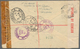 Australien - Ganzsachen: 1943, Envelope KGV 1d Uprated 1d (strip-4) Canc. "BOTANY 30 MR 43 NSW" Regi - Postal Stationery