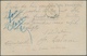 Belgisch-Kongo: 1892, Stationery Card 10 C. Tied "LUKUNGU / POSTES" To Boma W. Blue Arrival Of 16 Ma - Brieven En Documenten