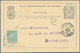 Belgisch-Kongo: 1893, 5 C Green Additional Franking On 10 C Black Postal Stationery Card, Cancelled - Brieven En Documenten