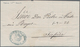 Bolivien: 1864, Folded Letter Sent Within The City Of TARIJA With Black Oval "FRANCA TARIJA" - Bolivia