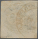 Brasilien: 1843, Bull's Eye 30 R. Black, Four Large Margins With Outer Frame Line At Bottom, Part Of - Other & Unclassified