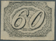 Brasilien: 1844, 60r. Black "Inclinados", Fresh Colour, Close To Full Margins, Unused No Gum, Slight - Other & Unclassified