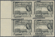 Britisch-Guyana: 1966, 1 C With WM Crown "CA" In Used Block Of Four With With Dramatic Shifted Overp - Britisch-Guayana (...-1966)