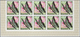 Burundi: 1968, Butterflies Complete Set Of 16 In IMPERFORATE Blocks Of Ten From Lower Margins, Mint - Other & Unclassified