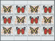 Delcampe - Burundi: 1984, Butterflies Complete Set Of 10 In Se-tenant Pairs In Blocks Of 12 (six Sets), Mint Ne - Andere & Zonder Classificatie